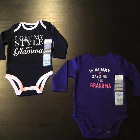 Carter's Other - Long Sleeved “Grandma” Onesie Bundle- BRAND NEW